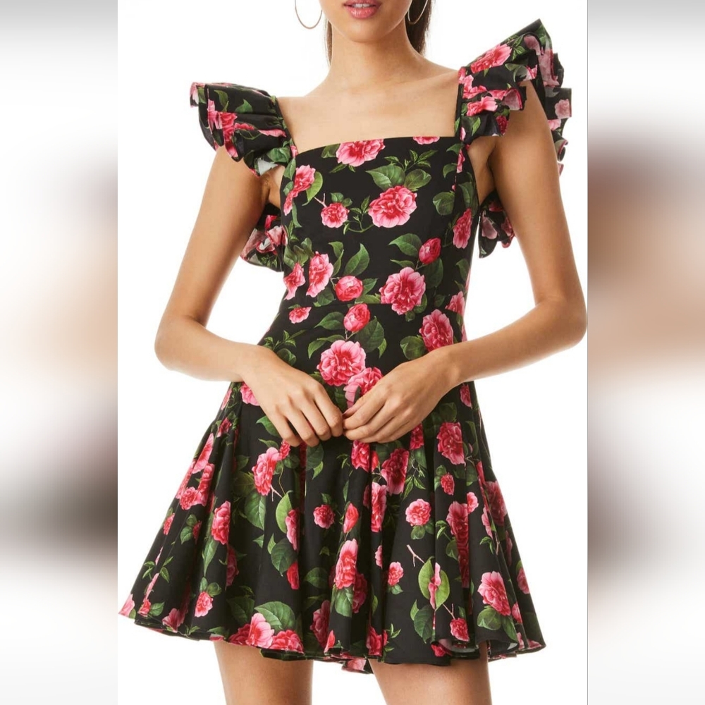 NWT Alice + Olivia Ginny Floral Dress 4